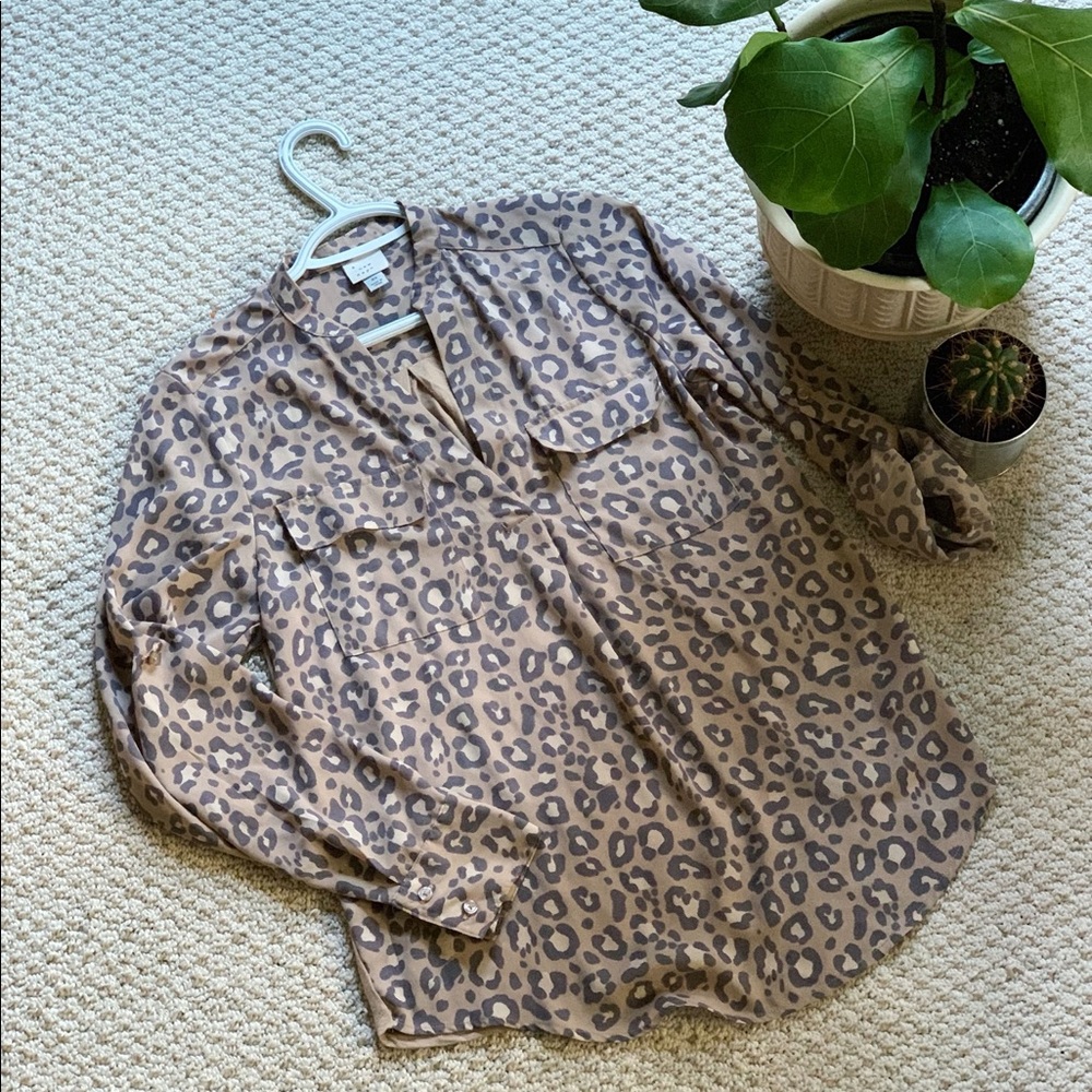 Target brand leopard print top